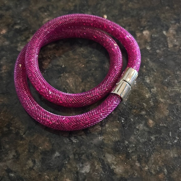 SWAROVSKI Stardust Pink Double Bracelet - Picture 1 of 2
